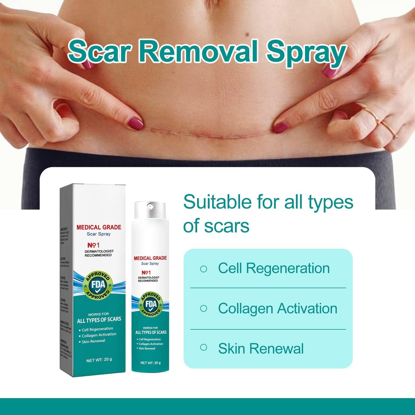 CicatriStop™ | Serum Antiarrugas y cicatrices Total